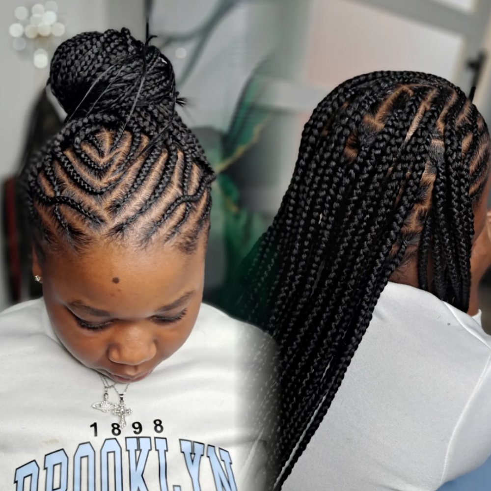 Kids Scalp Braids w/ Knotless