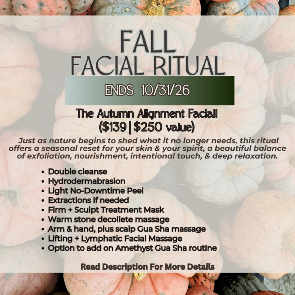 The Autumn Alignment Facial at The Face Naturalist Dawn Conder in Naples, FL