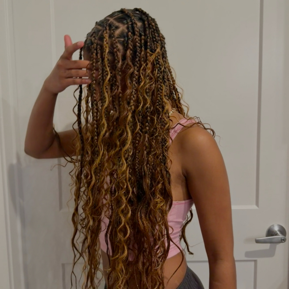 Boho Knotless Braids at Kenna Stylez in Austin, TX