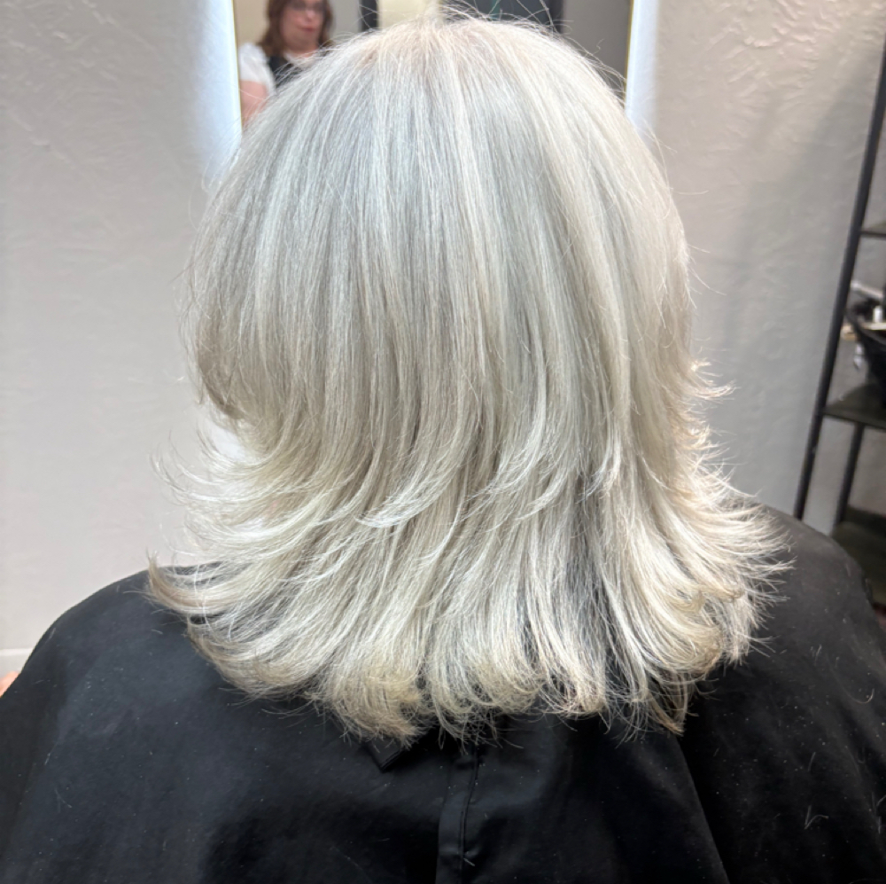 Women's Haircut & Style 55 &up at Crowns Of Glory Hair Studio in Cleveland, TX