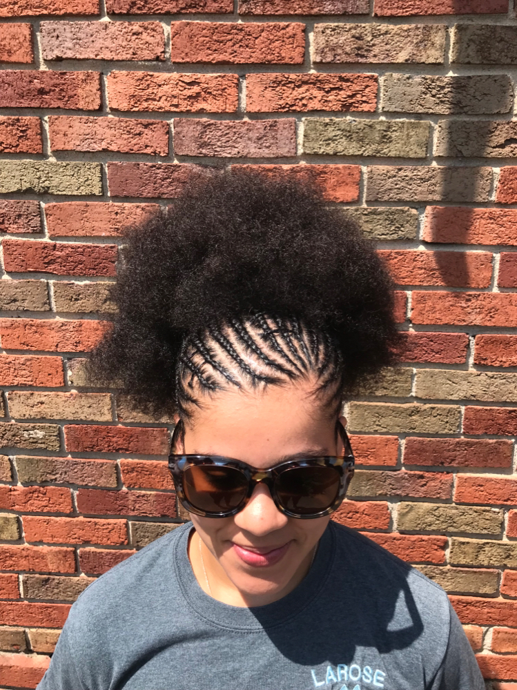 Front Natural Hair Braided