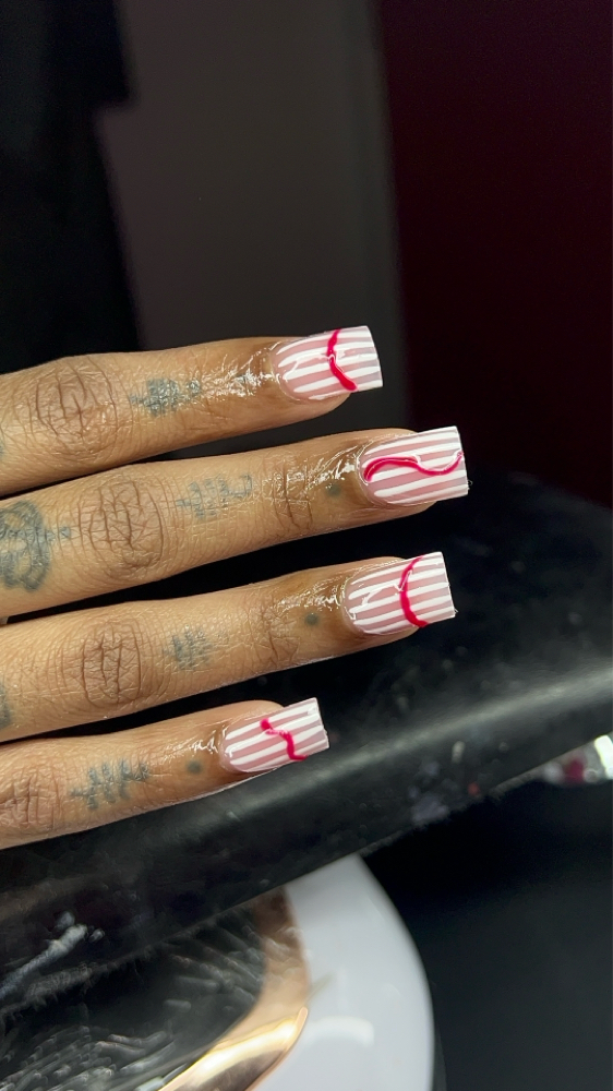 Hand Painted Nail Art