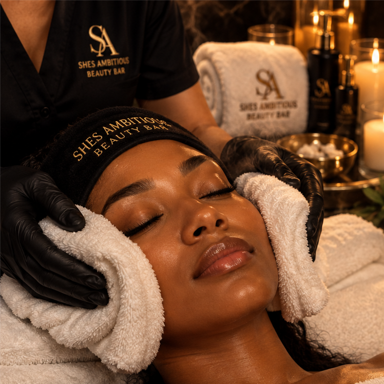 Extra Hot Towels at Shes Ambitious Beauty Bar in Sanford, FL