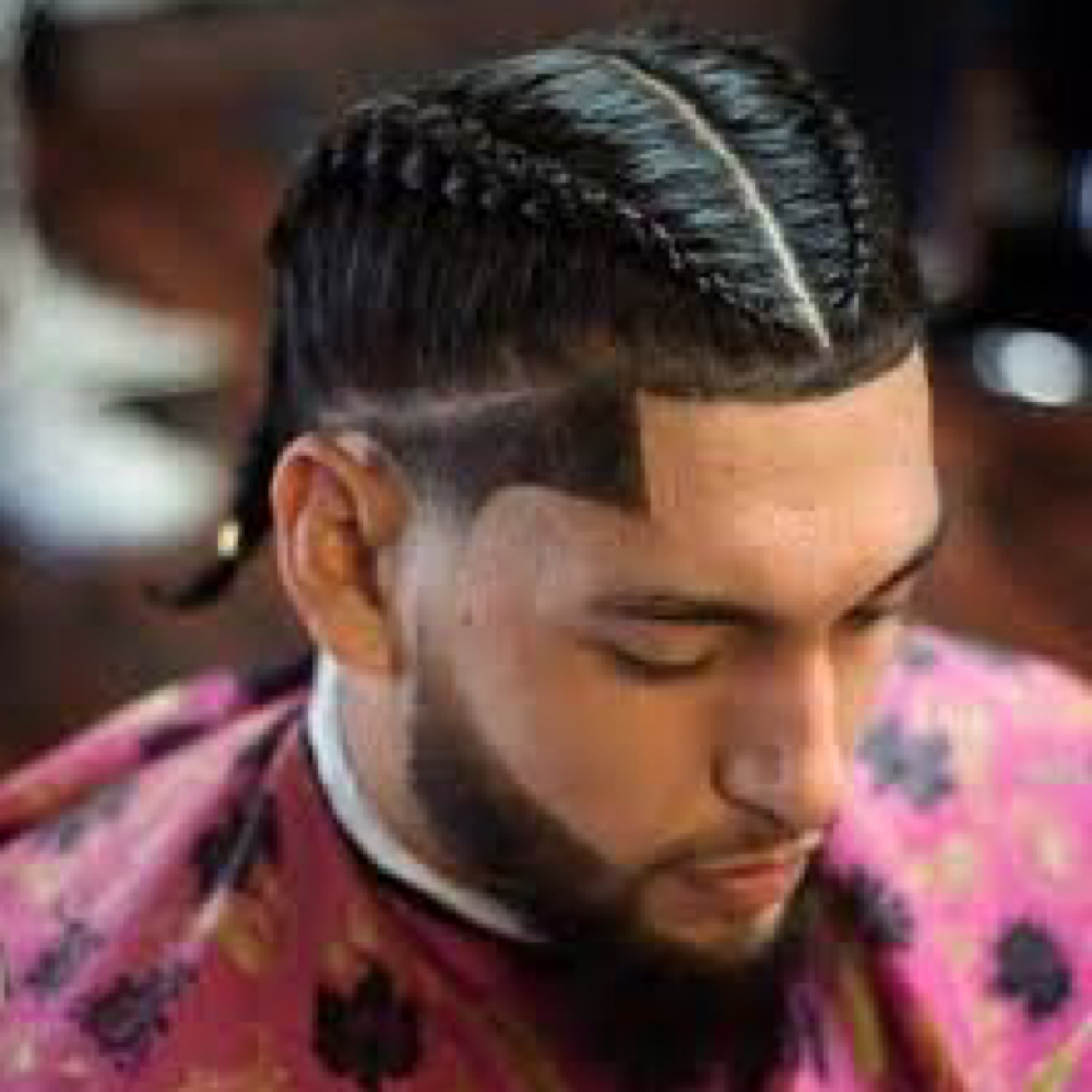 Mens 2  Braided Cornrows