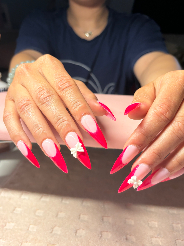 French Tip Gel Extensions