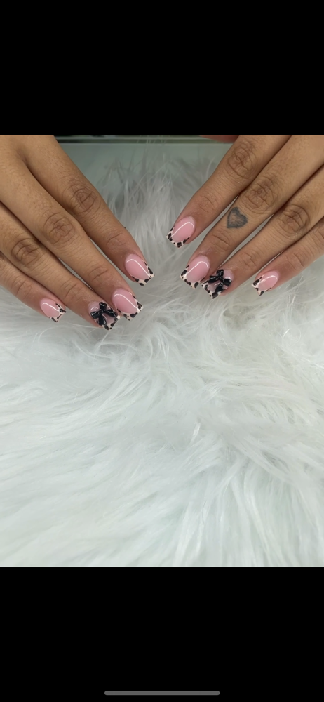 Design- Dots, Lines, And Flowers at NailsbyAlani in Marion, IN