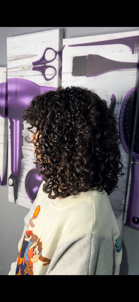 New Client Curly Cut