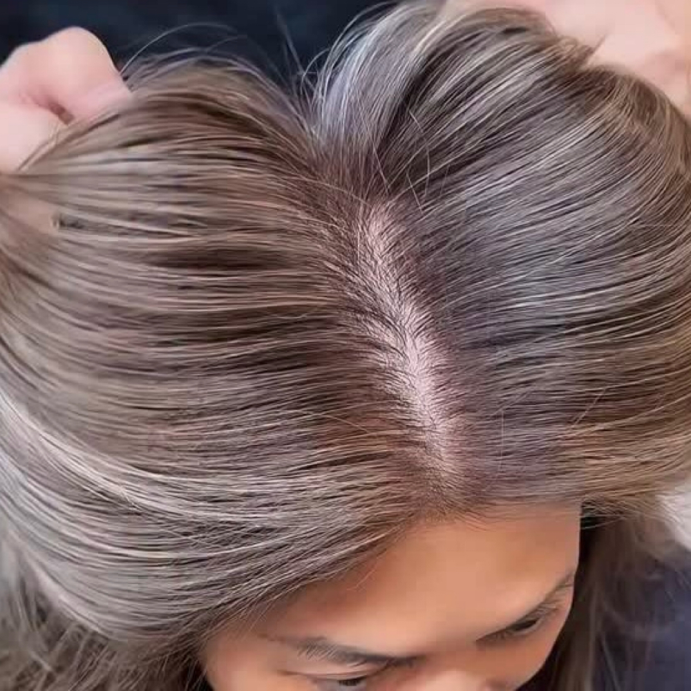 Modern Grey Coverage at Haus Of Hair in Puyallup, WA