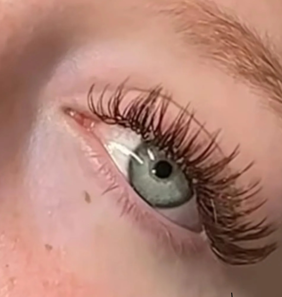 Add On Color, Glitter, Brown Lashes