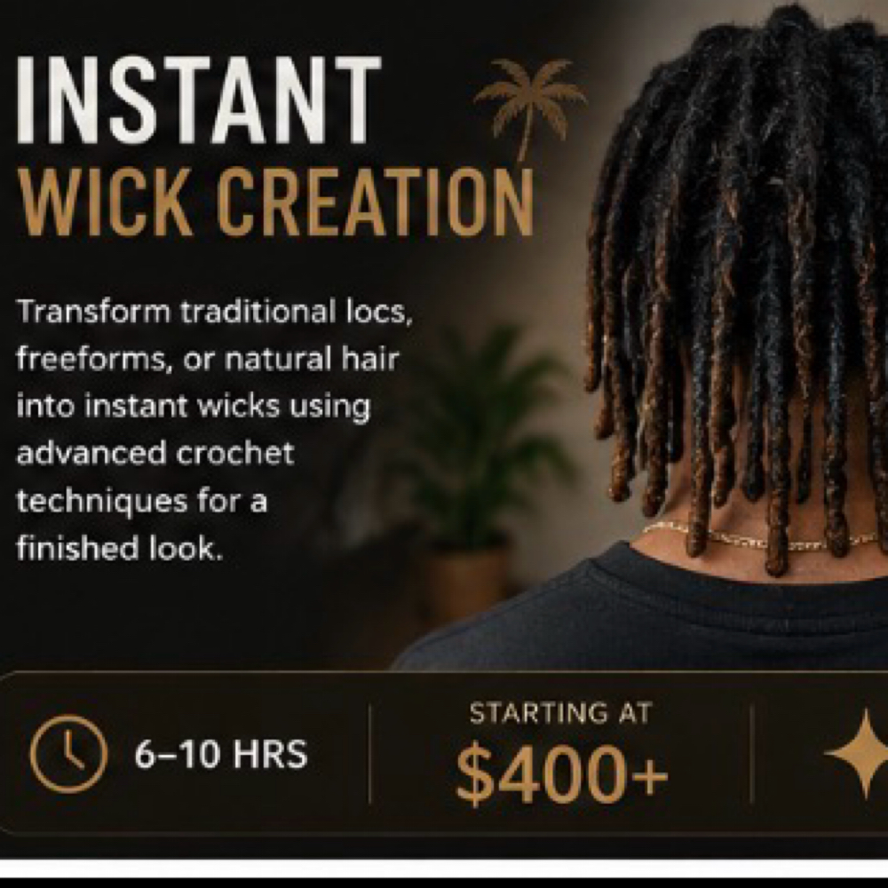 Instant Wick Creation 🌴 at Locs & Lore in Katy, TX