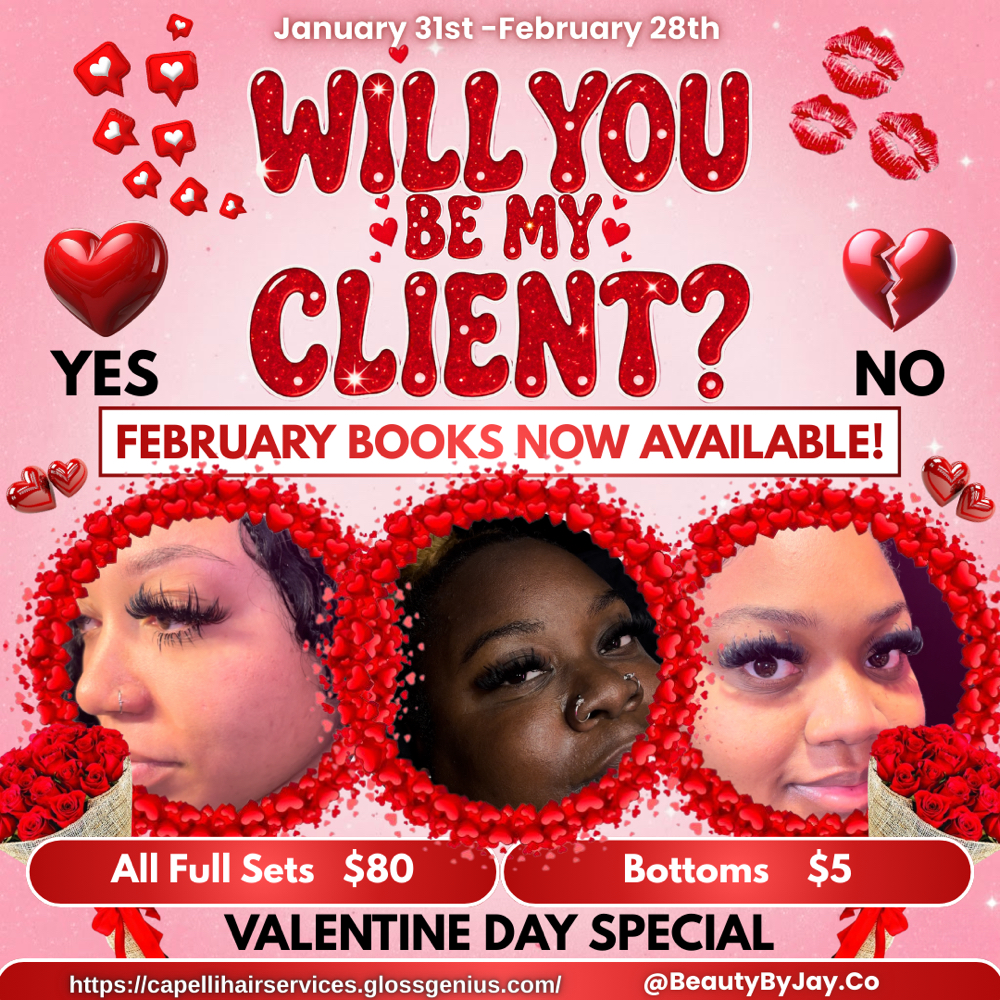 Valentines sale at CAPELLI HAIR SERVICES in Baltimore, MD