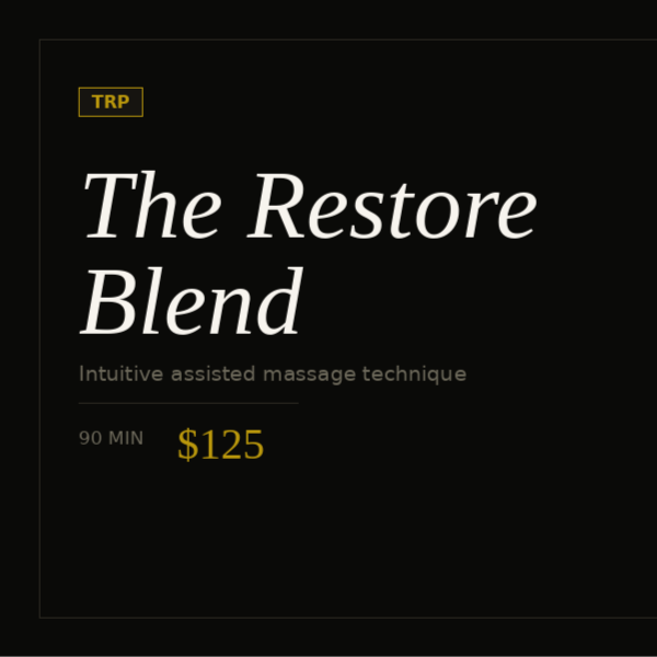 60MIN — "BLEND" at The Restore Protocol in Orlando, FL