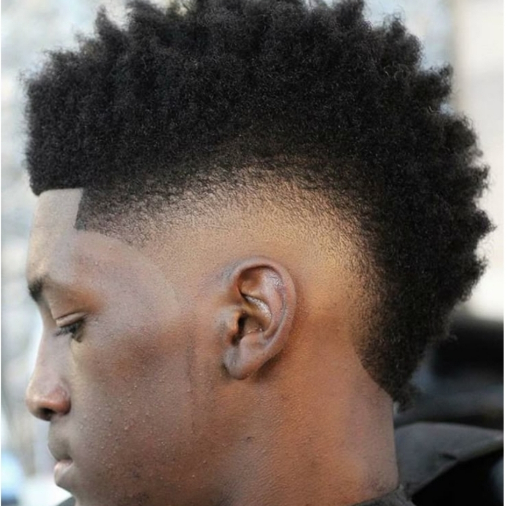 Mohawk & Clean Shave at Man Cave Retreat Barbershop in Fort Myers, FL