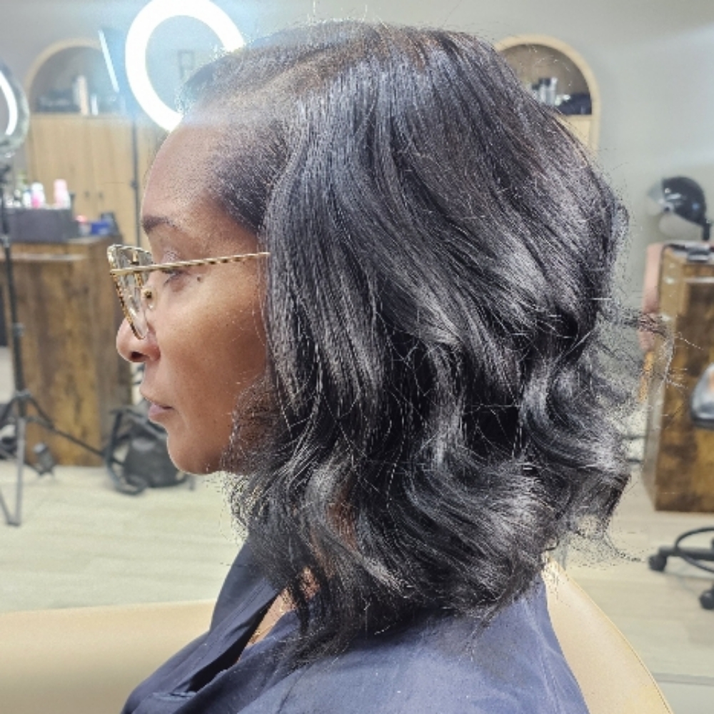 Retouch Relaxer + Style at Melanie Charlton Hair in Los Angeles, CA