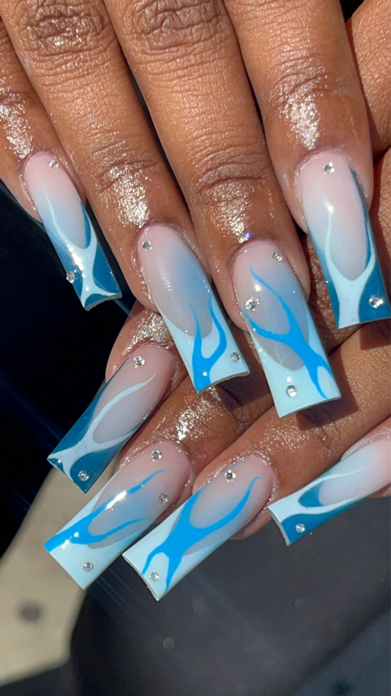The Savage Acrylic Freestyle Set 🌸 at Savage Glow Beauty Bar in Brooklyn, NY