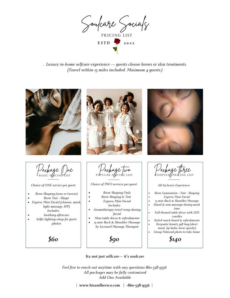 Soulcare Socials ✨