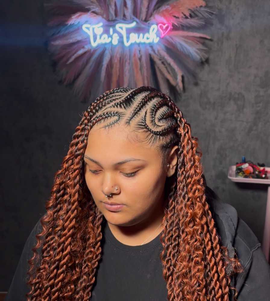 fulani twists at Tia's Touch in urbana, IL