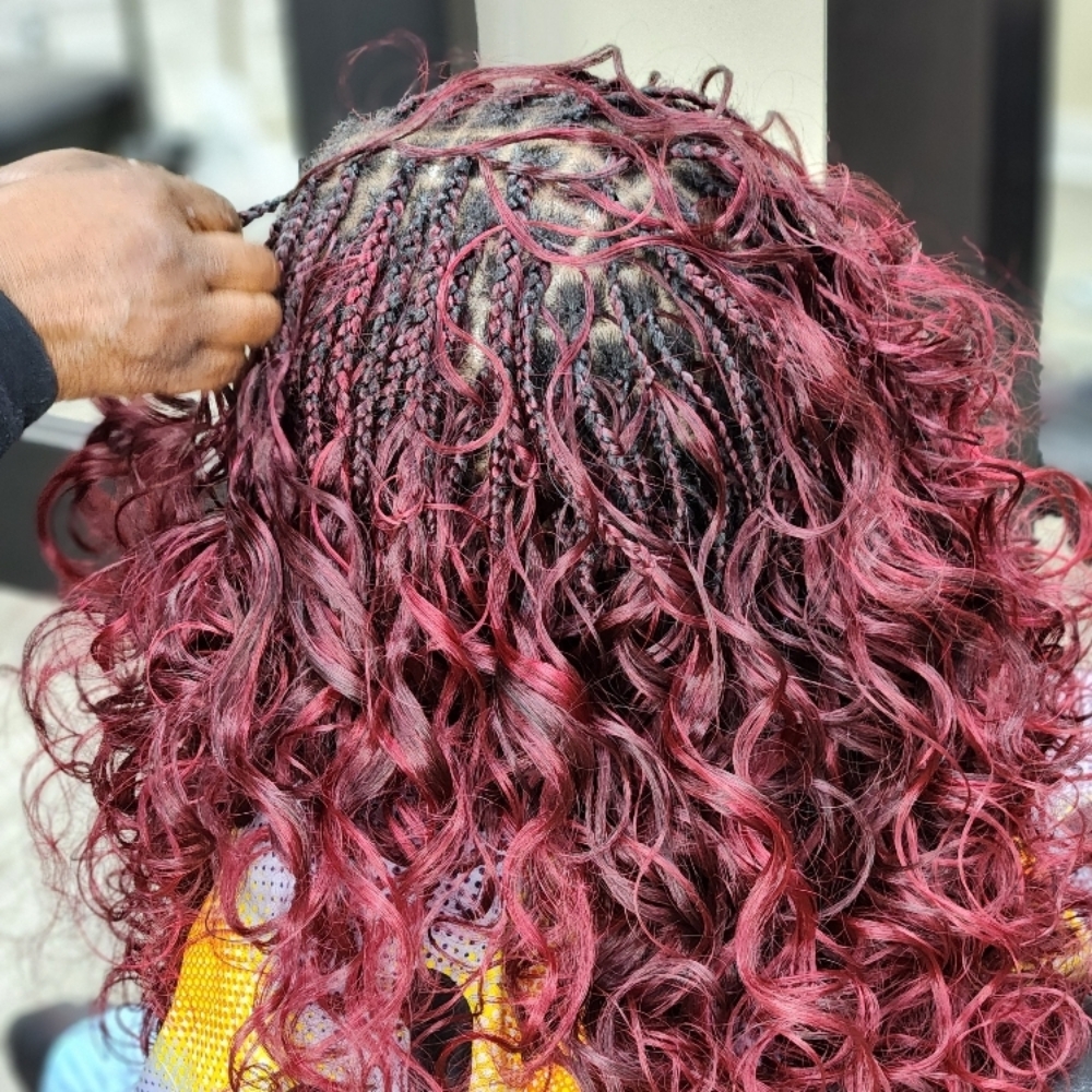 French Curls Boho at MaryamuAfricanbraids in Newark, NJ