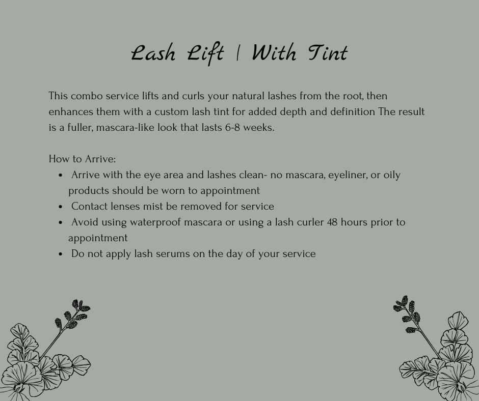 Lash Lift | With Tint