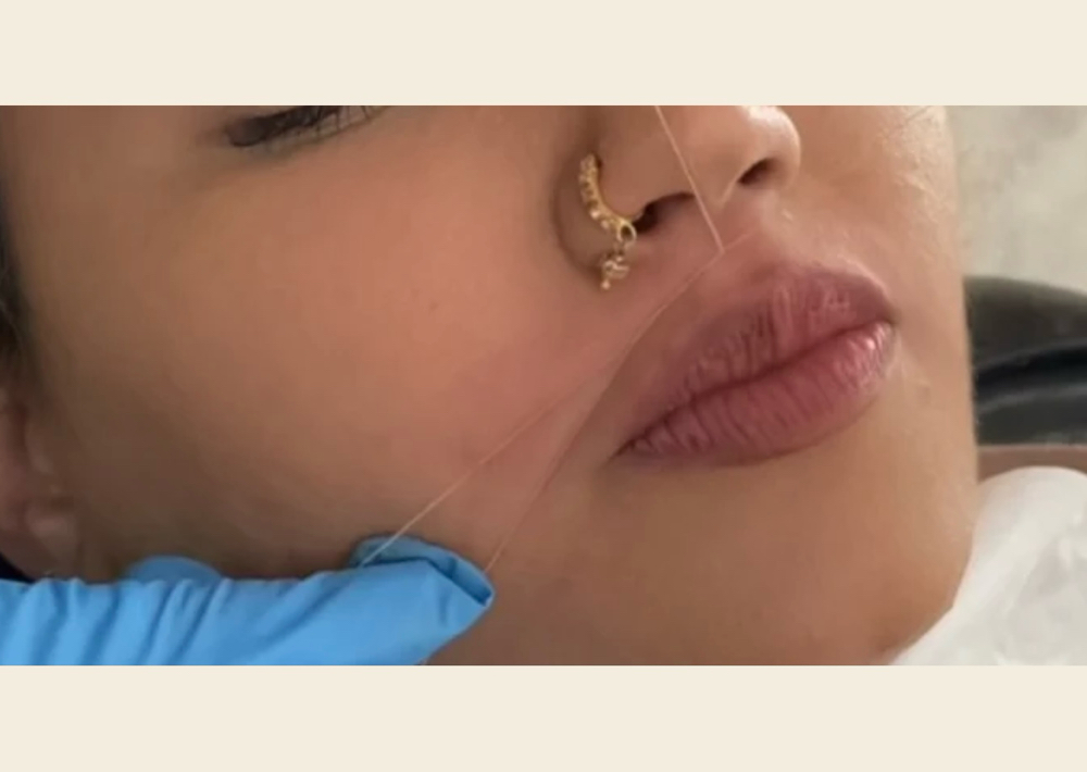Upper Lip Threading
