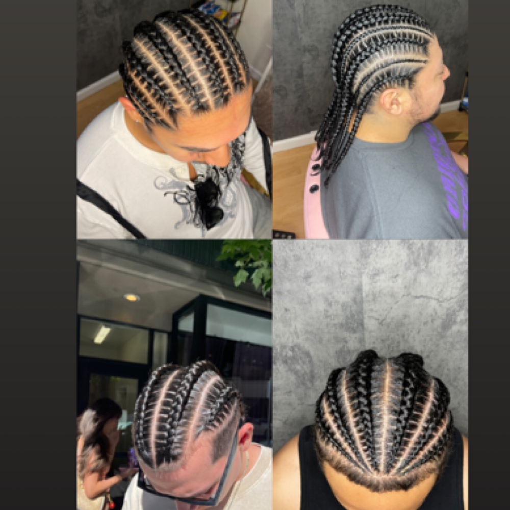 Men Stitch Braids/Cornrows at Hair Bliss in Santa Rosa, CA