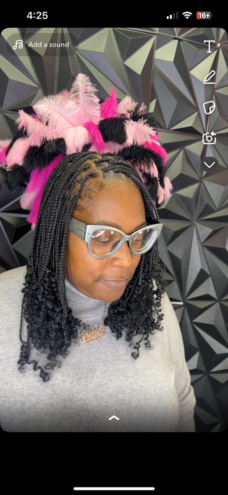Shoulder Length With Curly Ends