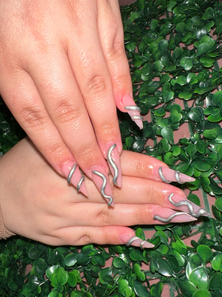 Long Acrylic Nails