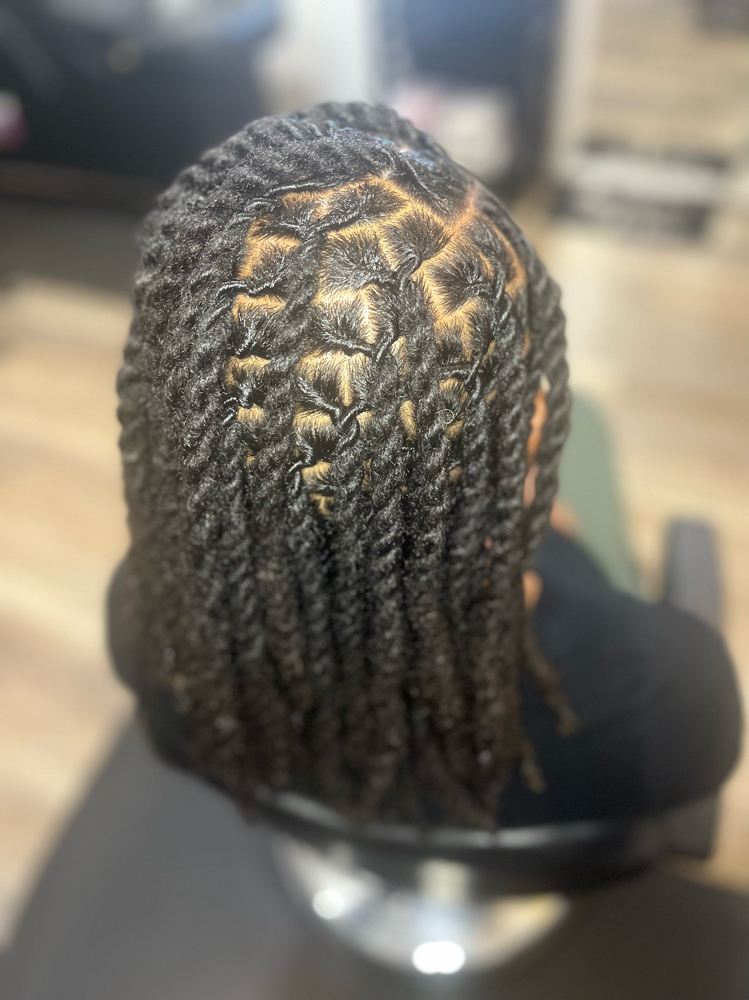 Loc Retwist / 2 Strand Twist/Bob at Natural Iz Me in Fredriksted, VI