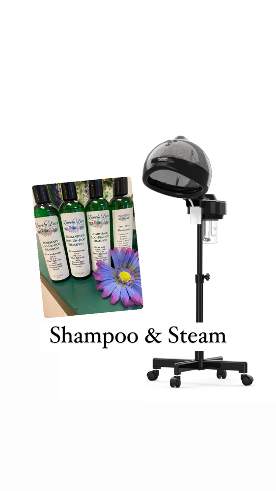 Shampoo & Steam at Lovelylocs Natural Hair Care in MORENO VALLEY, CA