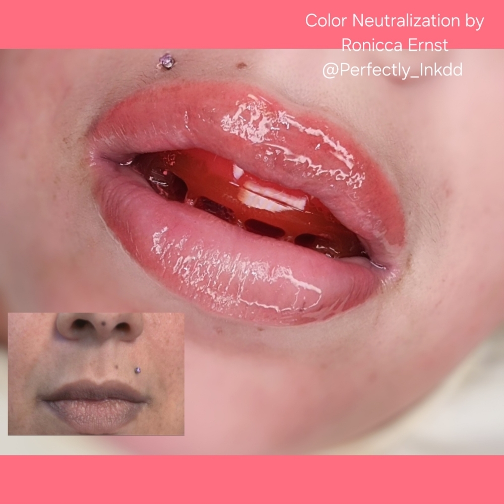 Lip Color Neutralization at Perfectly Ink’d ☆PINK’D☆ in Lynnwood, WA
