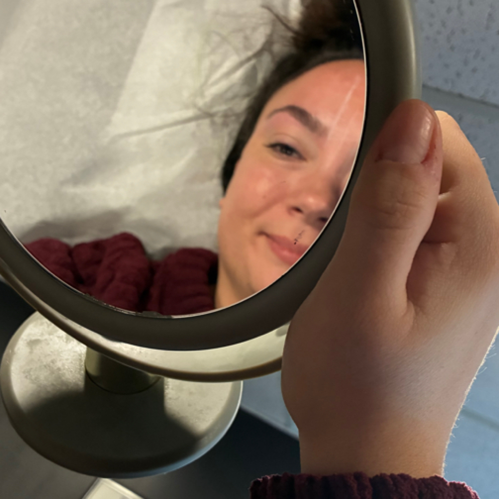 Brow Thread Clean Up đ§šđ§ľ at MidWest Wax & Brow Co. in Chardon, OH