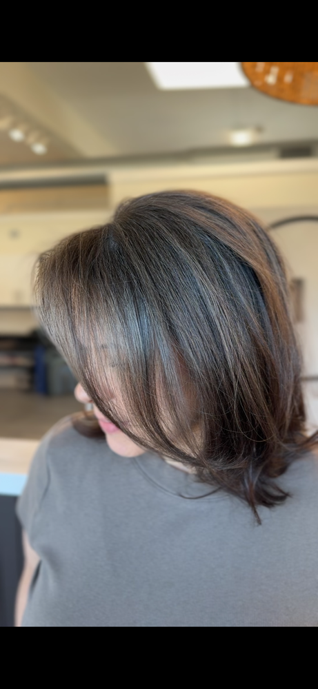 Root touch up and blowout