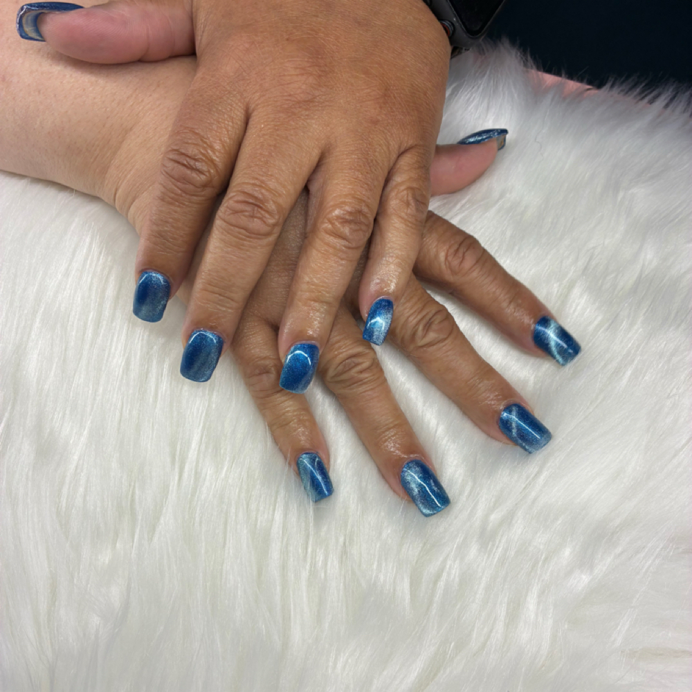 Cateye Gel Manicure at AlmondNailCo in Grandblanc, MI