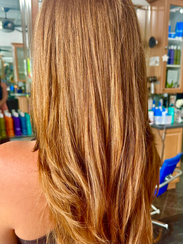 Hair Repair Treatment And Blow Dry