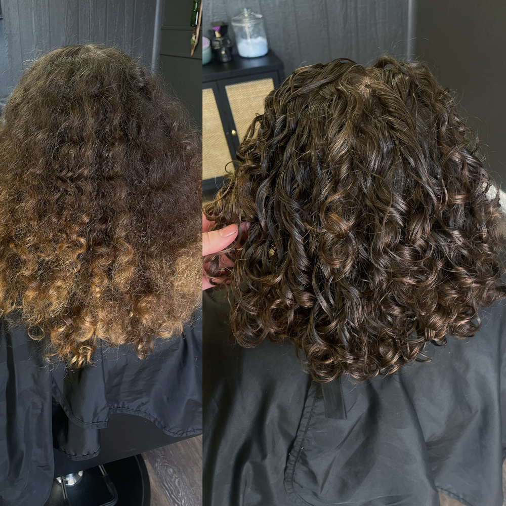 Curly Hair Transformation