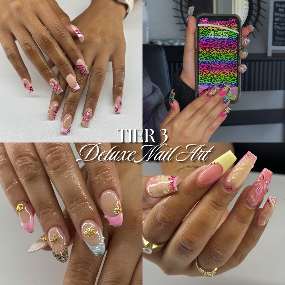 Tier 3 - Deluxe Nail Art at scultpedbyicy in Modesto, CA