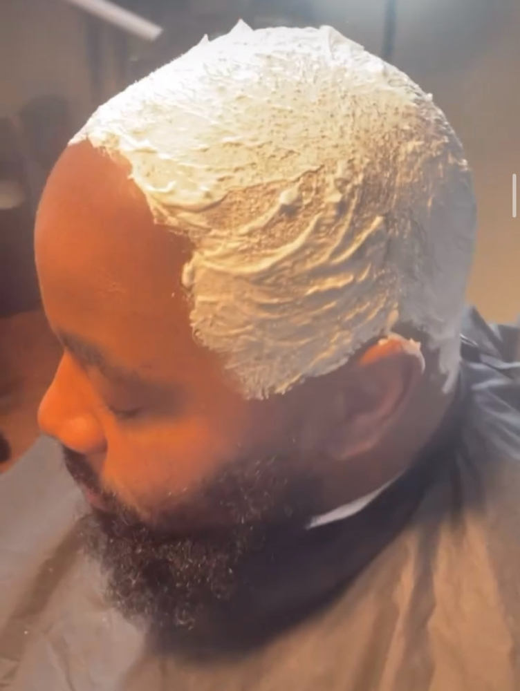 Head Shave W Beard Trim Hot Towel