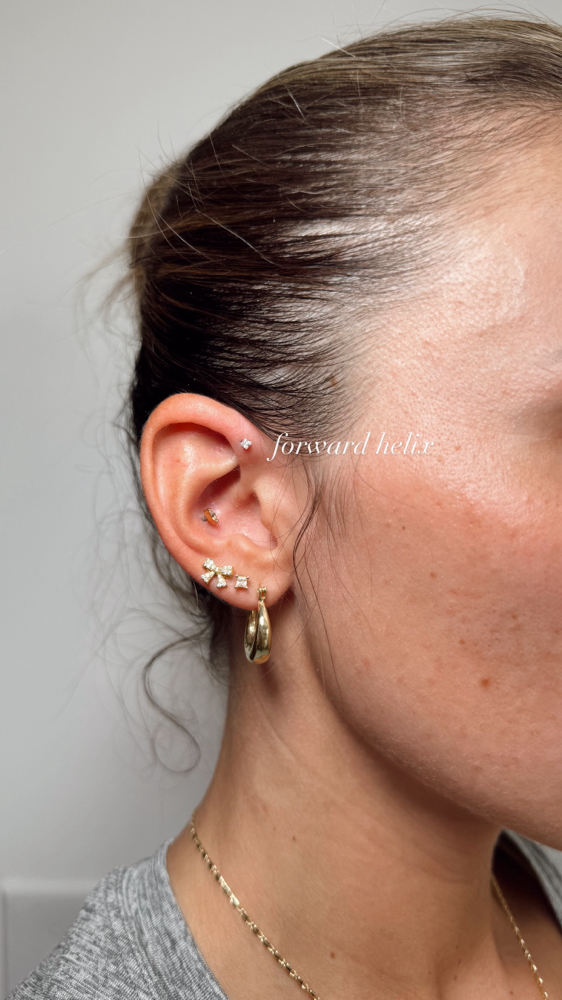 Forward Helix Piercing
