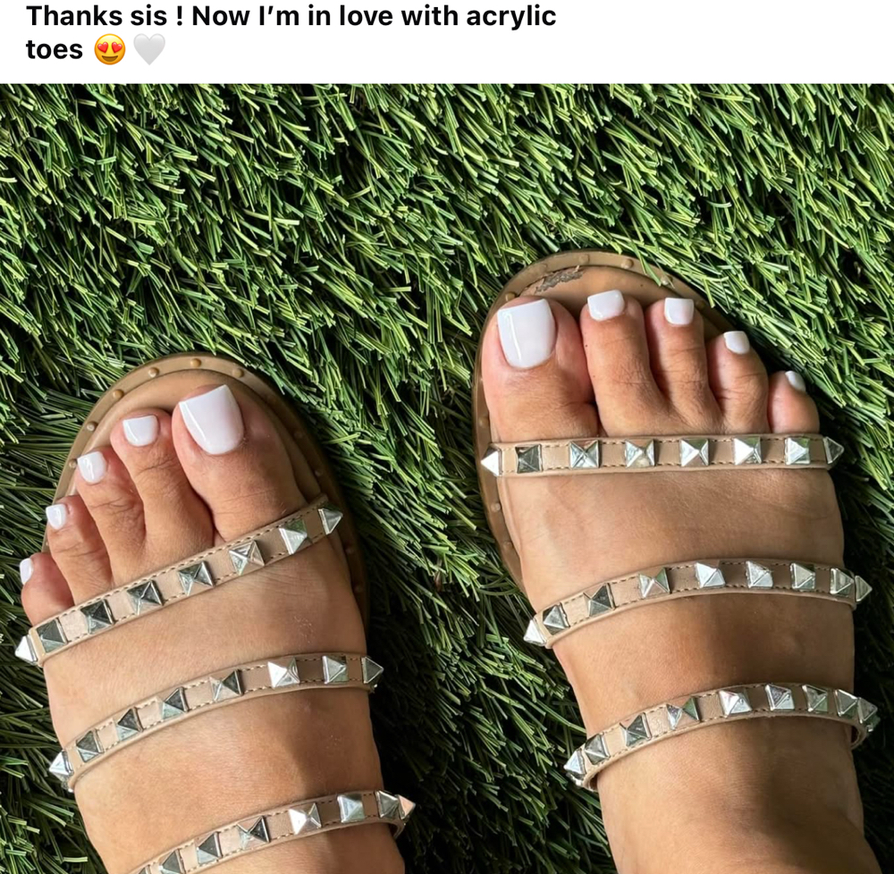 Acrylics Toes & Pedicure Options