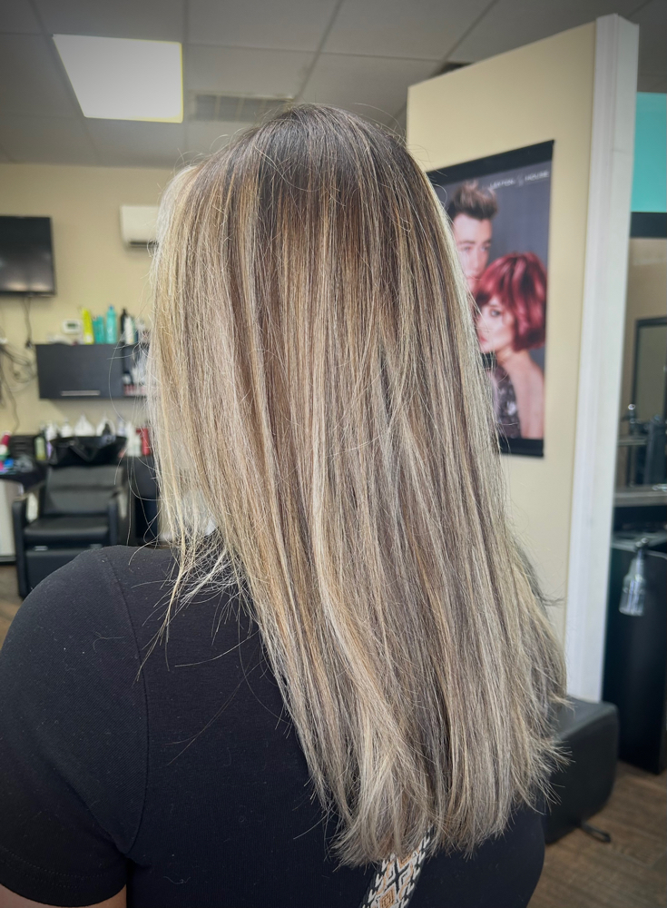 Full Balayage w/ LL & Root Touch Up at In His Design in D’Iberville, MS