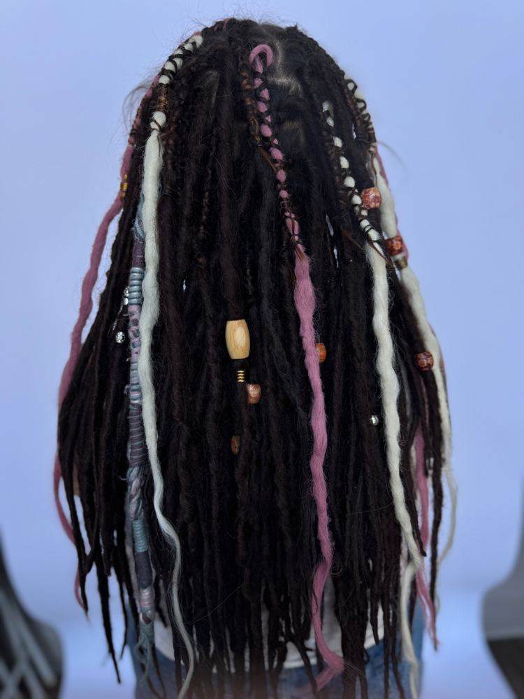 Full Head Braid In Dreadlocks