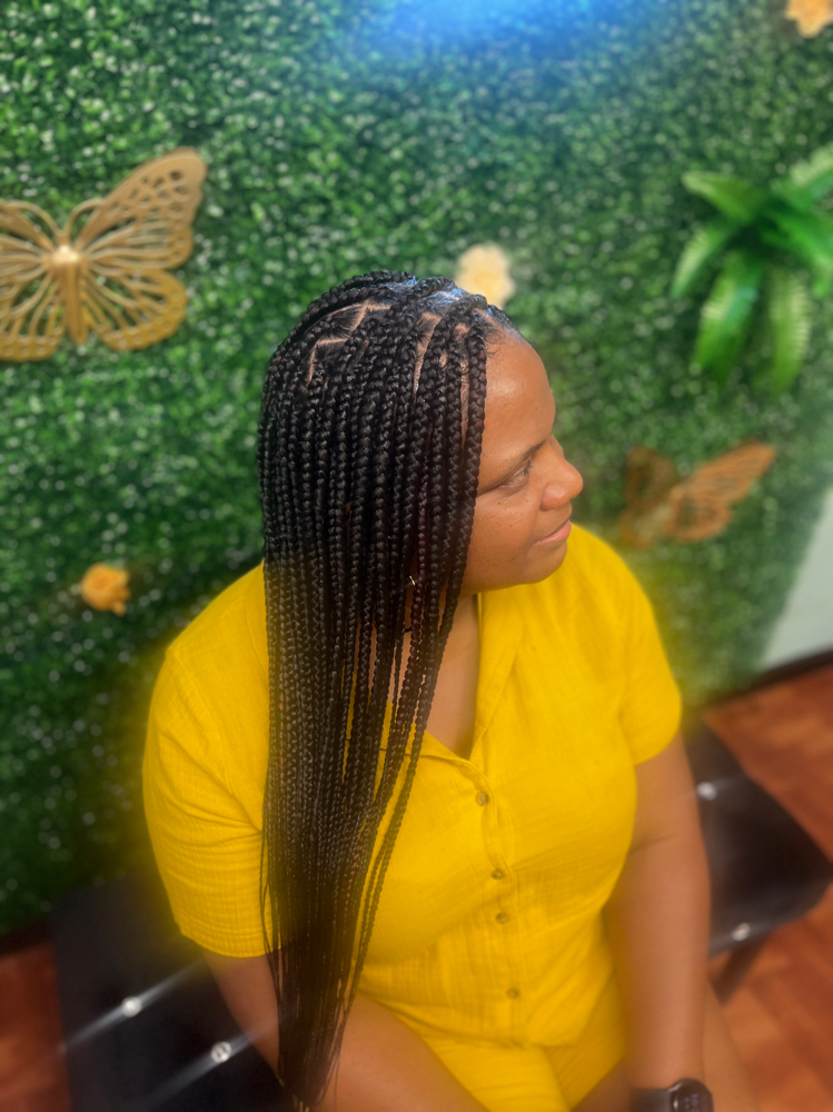 Meduim Knotless Braids