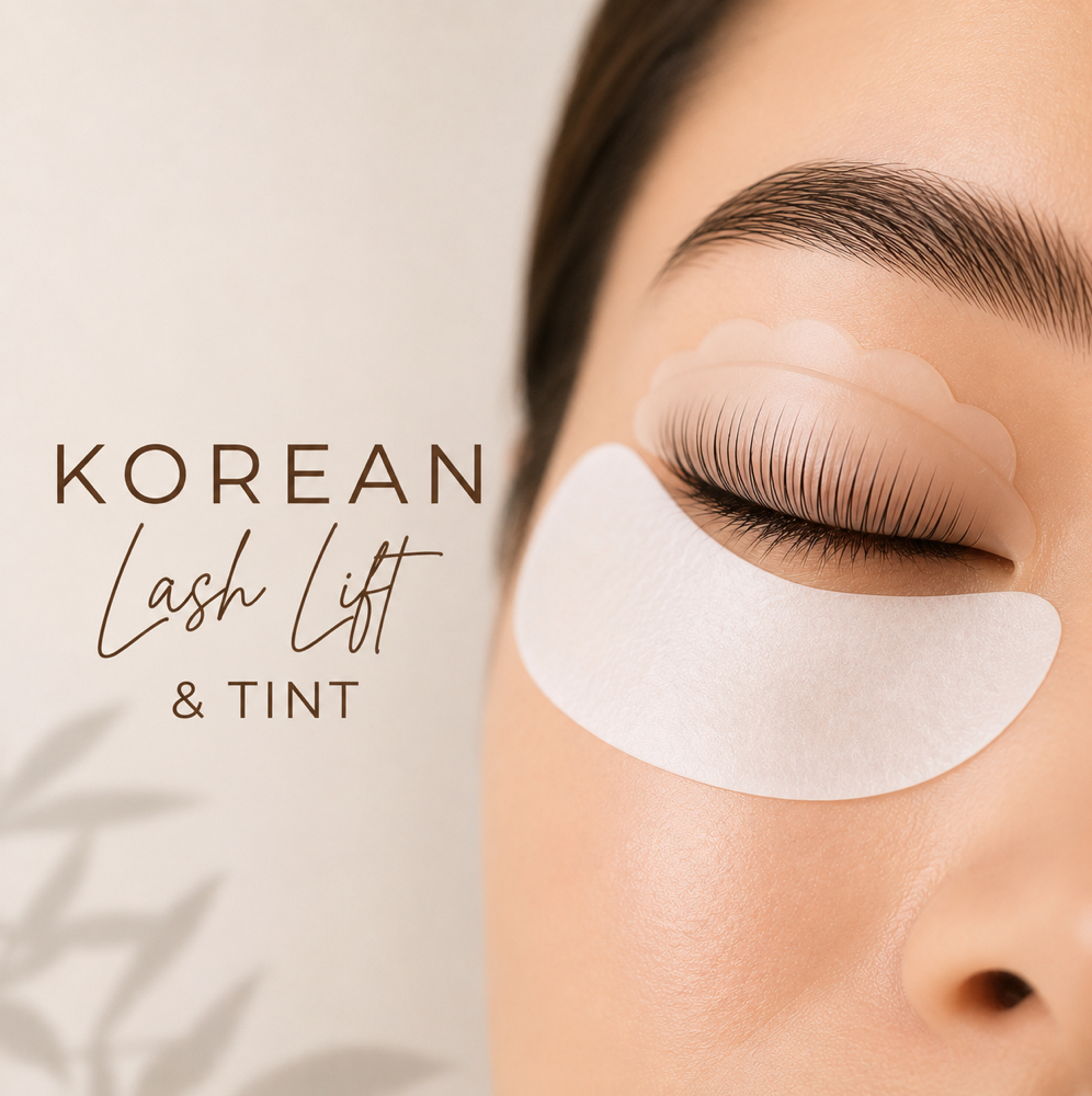 Korean Lash Lift & Tint at Beauty by Chelsea J Waxing • Lashes • Brows • Permanent Jewelry in Riverside, CA