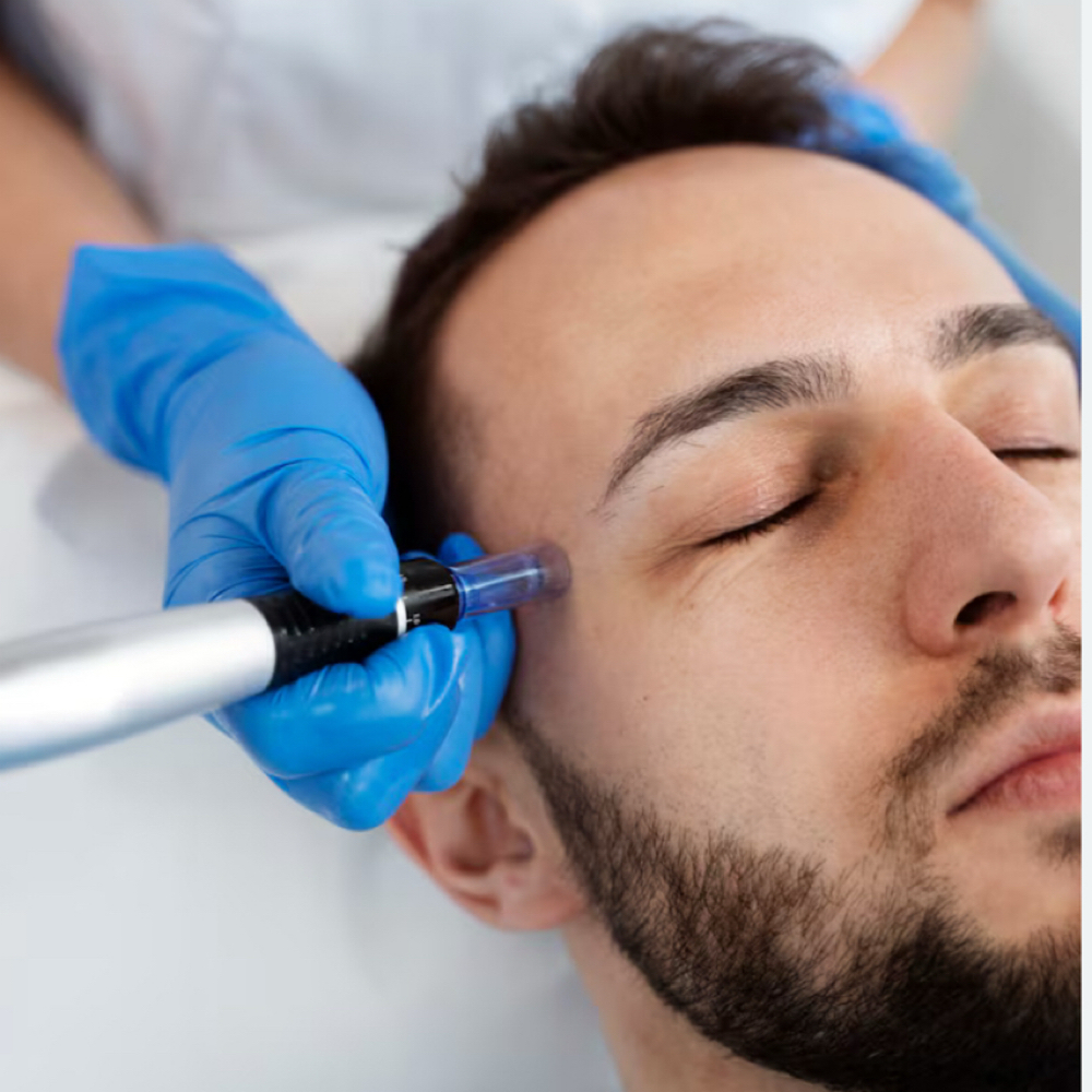 Microneedling treatment at Halo and Harmony Skinlounge in Scottsdale, AZ