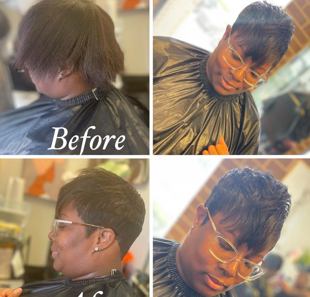 Pixie Haircut(Pre-Cut Hair)