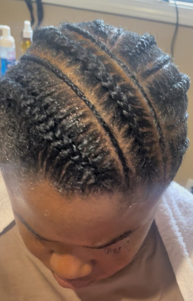 Medium Feedins(8-10 Braids) at Glow Up in Millington, TN