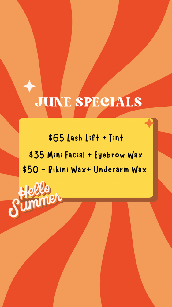 Mini Facial+Brow Wax - June Special