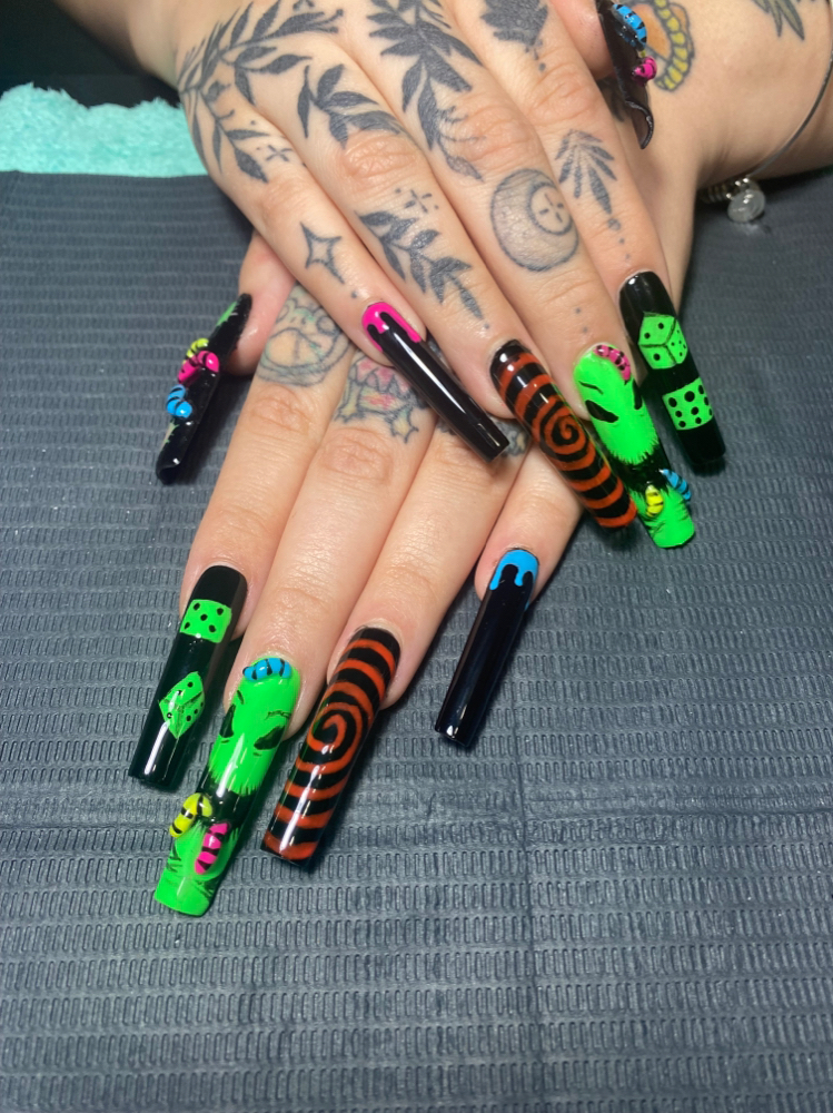 Extra Long Acrylic Nails