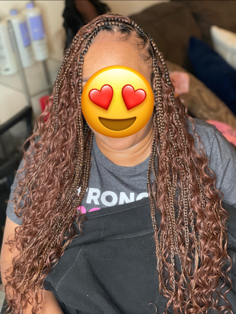 Medium Bohemian Knotless Braids
