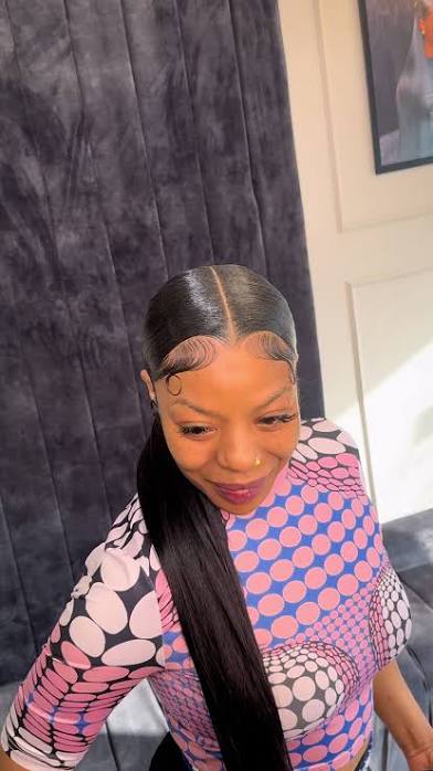 Middle Part Ponytail